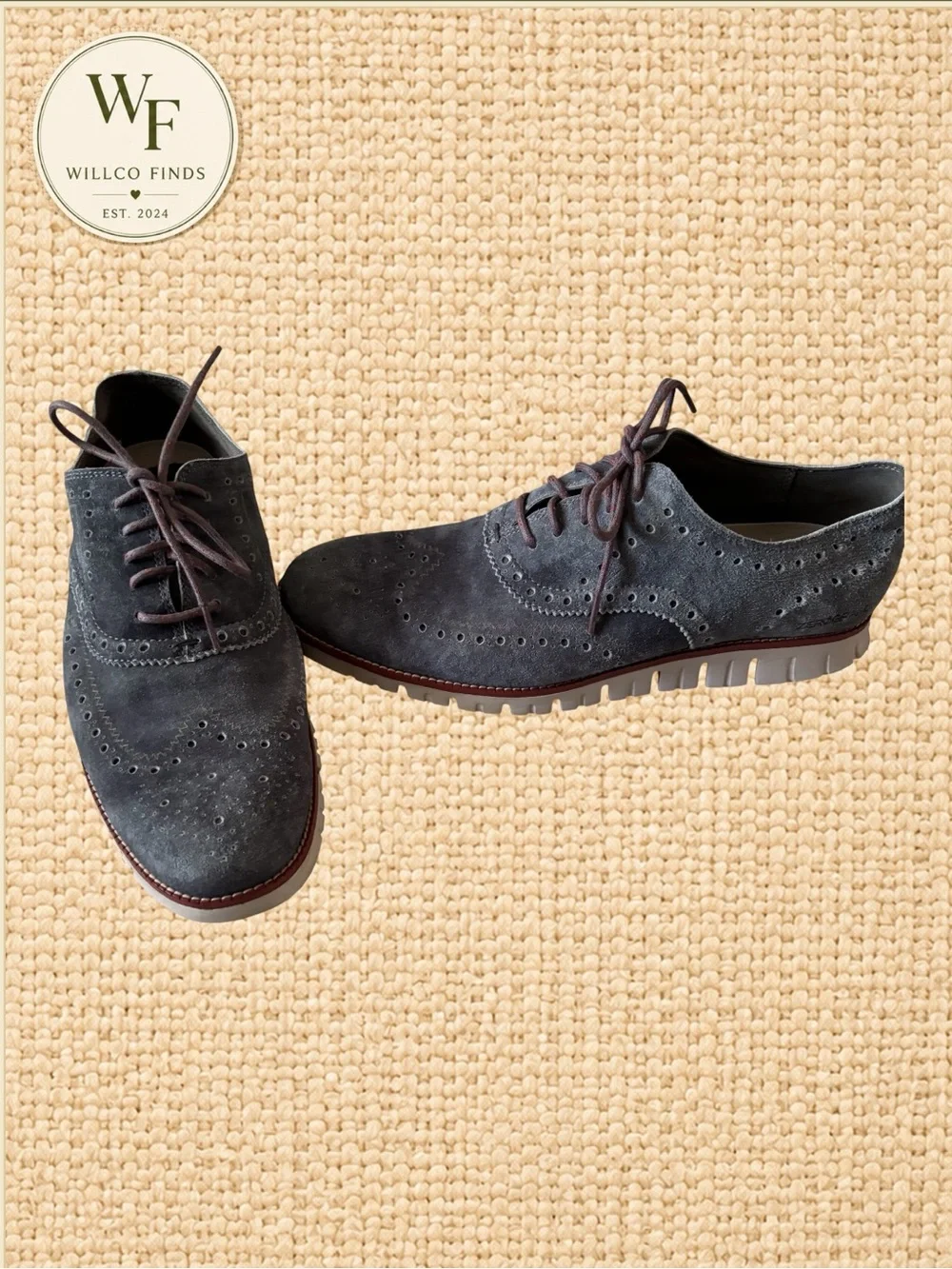 Cole Haan charcoal suede